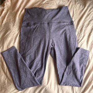 Beyond Yoga Heather Purple Leggings With Pockets